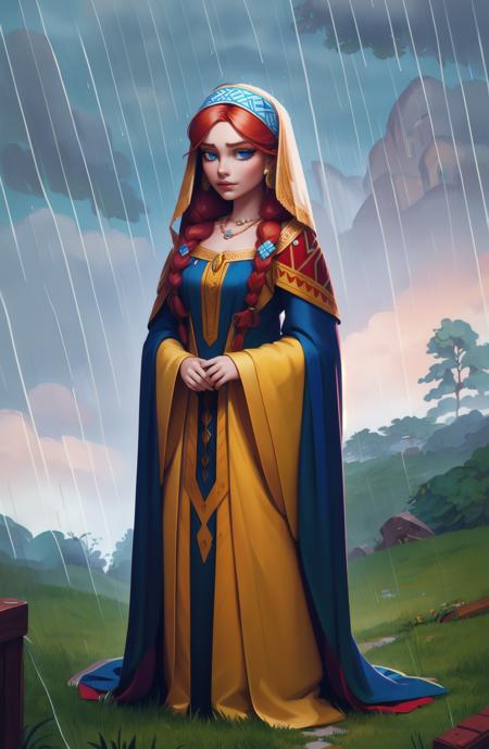 15261-762222475-Concept art, character illustration, European and American cartoons, 1girl, rain, jewelry, solo, red hair, tree, necklace, long.png